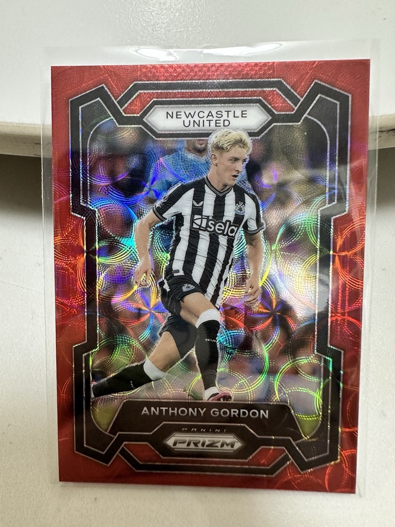 2023-24 Panini Prizm EPL NEWCASTLE ANTHONY GORDON RED CHOICE /30