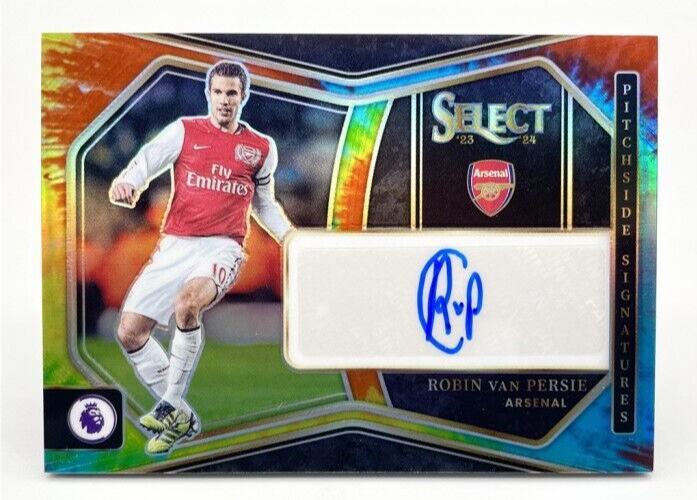 2023-24 Panini Select EPL Arsenal Legend Robin Van Persie Tie-Dye Autograph /7