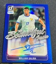 2024-25 Panini Donruss Soccer France Arsenal William Saliba Blue Autograph /99