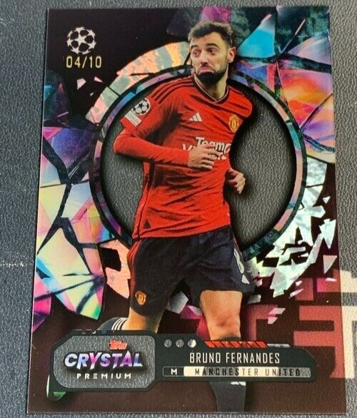 2023-24 Topps Crystal Premium UEFA Manchester United Bruno Fernandes /10