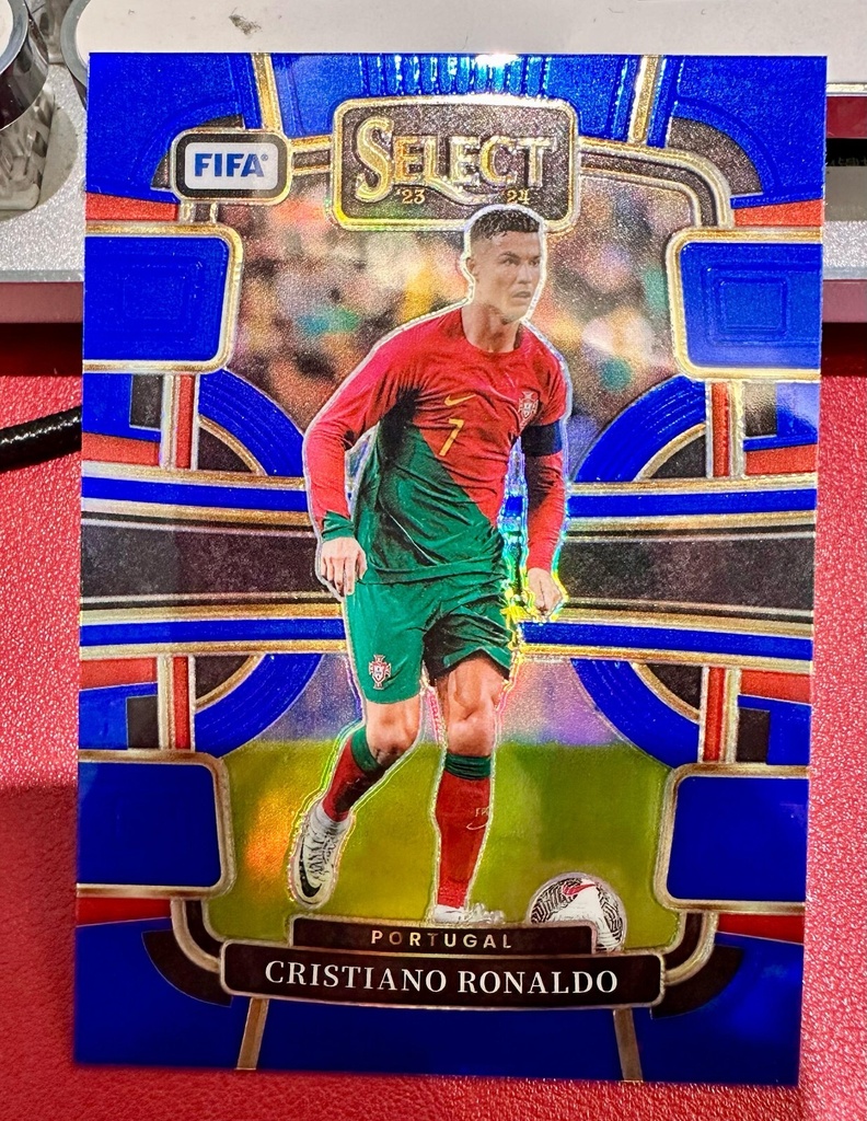 2024 Panini SELECT FIFA Soccer PORTUGAL CRISTIANO RONALDO CR7 BLUE TERRACE SP