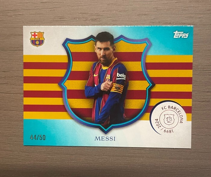 2024-25 Topps 125th Annivery Set Barcelona LIONEL MESSI Captain Band / 50