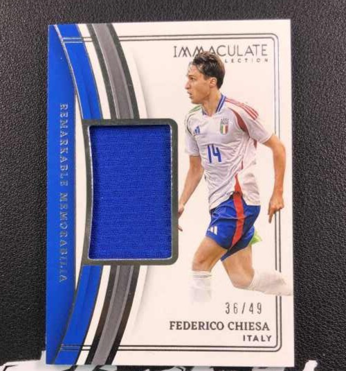 2023-24 Panini IMMACULATE Soccer ITALY FEDERICO CHIESA RELIC /49 Liverpool