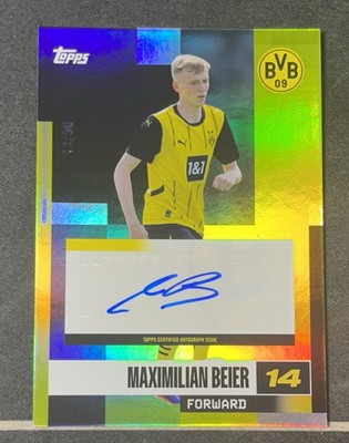 2024-25 Topps Dortmund Team Set Maximilian Beier  Gold Autograph /50