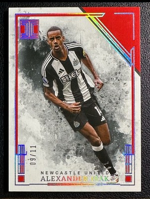 2024-25 PANINI EPL IMPECCABLE NEWCASTLE ALEXANDER ISAK RED /11