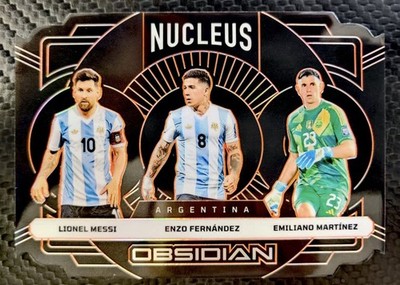 2024-25 Panini OBSIDIAN SOCCER Argentina Nucleus LIONEL MESSI Enzo Emiliano /75