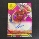 2024-25 Topps Finest UEFA UCC Liverpool DOMINIK SZOBOSZLAI Pink Pulsur Auto /125