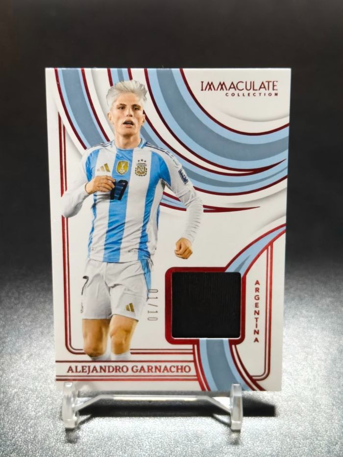2024-25 Panini Immaculate Soccer Argentina ALEJANDRO GARNACHO RELIC CARD 1/10