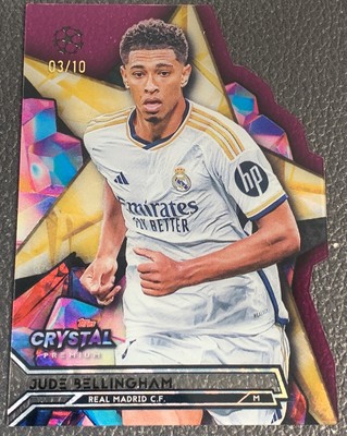 2023-24 Topps Crystal Premium UEFA Real Madrid England Jude Bellingham Red /10