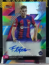 2023-24 TOPPS FINEST UEFA FERMIN LOPEZ BARCELONA FC RC ROOKIE AUTO SPAIN