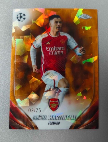 [89] 2023-24 Topps UCC UEFA CHROME SAPPHIRE GABRIEL MARTINELLI  /25 ARSENAL