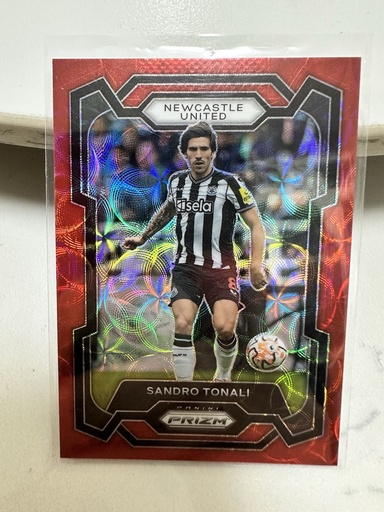 [TC03537] 2023-24 Panini Prizm EPL NEWCASTLE Sandro Tonali RED CHOICE /30