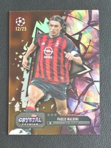 [TC05962] 2023-24 Topps Crystal Premium UEFA AC MILAN Paolo Maldini Legend /25