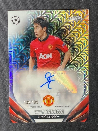 [TC05953] 2023-24 Topps Chrome UEFA Japan Ed. Manchester United SHINJI KAGAWA Auto SP /199