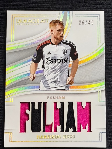 [TC06157] 2023-24 Panini Immaculate Soccer Fulham HARRISON REED Jumbo Match Worn Relic /49