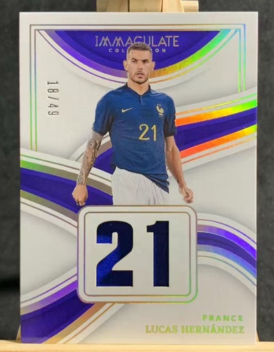 [TC06164] 2023-24 Panini Immaculate Soccer France Lucas Hernandez Jersey Relic /49