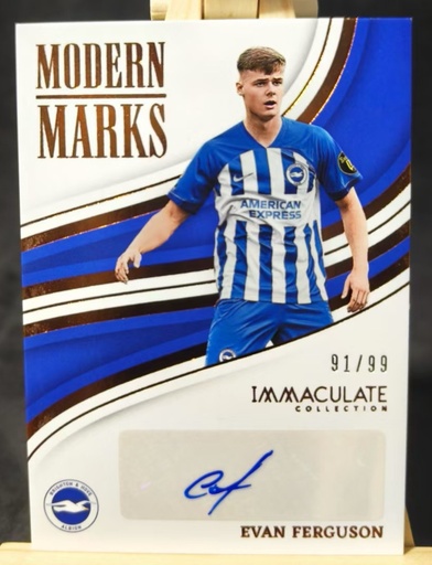 [TC06179] 2023-24 Panini Immaculate Soccer Brighton & Hove Evan Ferguson Autograph /99