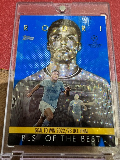 [TC03921] 2023-24 TOPPS UCC UEFA MANCHESTER CITY RODRI best of the best BLUE FOIL /99