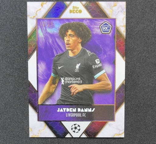 [TC06225] 2023-24 Topps DECO UEFA LIVERPOOL JAYDEN DANNS ROOKIE RC / 25
