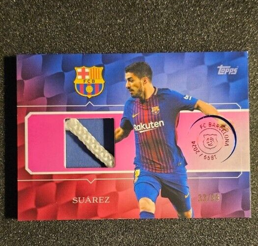 [TC06224] 2024-25 Topps 125th Anniversary Barcelona LUIS SUAREZGame Used Goal Net PINK/99