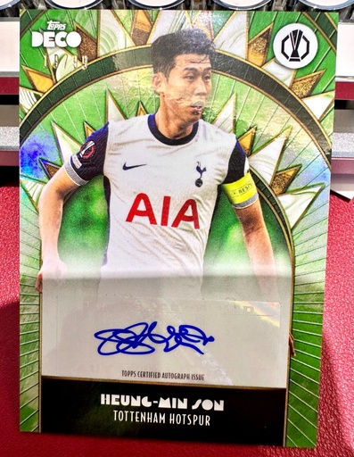 [TC06242] 2023-24 Topps DECO UEFA Tottenham Hotspur Heung-Min Son Autograph /99  KOREA