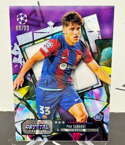 [TC05839] 2023-24 Topps Crystal UEFA SPAIN BARCELONA PAU CUBARSI RC ROOKIE /99