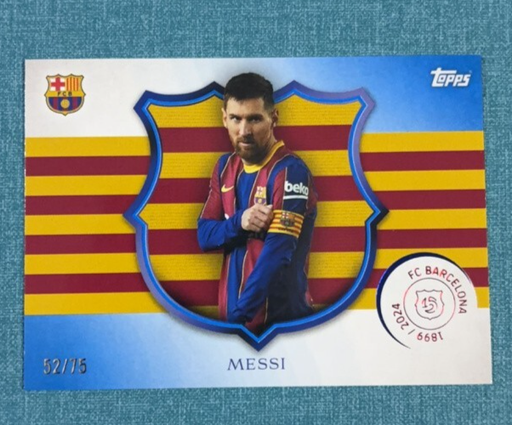 [TC06212] 2024-25 Topps 125th Annivery Set Barcelona LIONEL MESSI Captain Band / 75