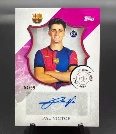 [TC06204] 2024-25 Topps 125th Annivery Set Barcelona PAU VICTOR ROOKIE RC AUTO /99