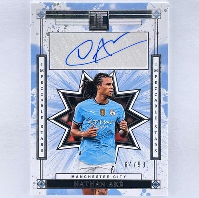 [TC06485] 2024-25 Panini Impeccable Manchester City NATHAN AKE Auto /99