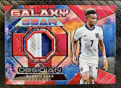 [TC06673] 2024-25 Panini OBSIDIAN SOCCER ENGLAND BUKAYO SAKA Relic 10/10 Arsenal