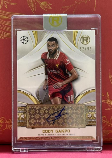[TC06652] 2025 Topps Reverence UCC UEFA Liverpool Cody Gakpo Sealed Auto /99