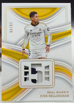 [TC06264] 2023-24 Panini Immaculate Soccer REAL MADRID JUDE BELLINGHAM JERSEY Relic 10/49