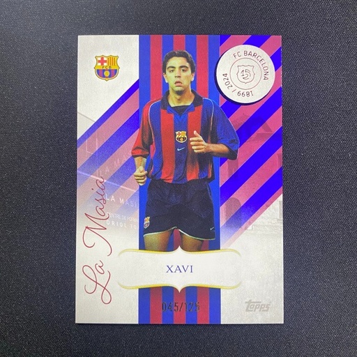 [TC06186] 2024-25 Topps 125th Anniversary Barcelona Set XAVI /125