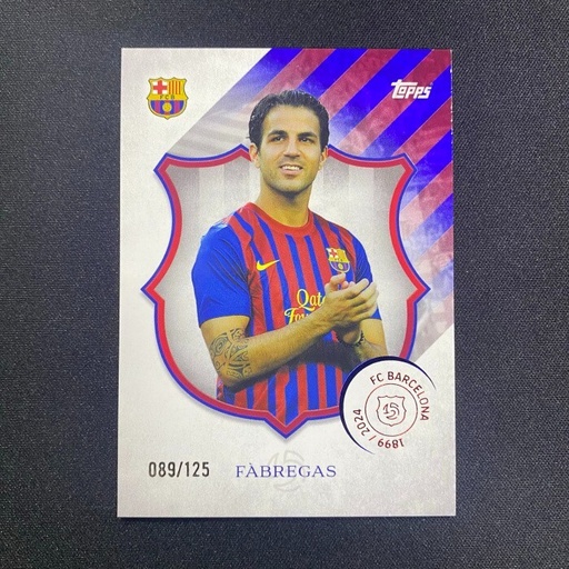 [TC06187] 2024-25 Topps 125th Anniversary Barcelona Set Fabregas /125