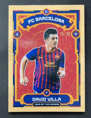[TC04475] 2023-24 TOPPS FC BARCELONA YEAR OF DRAGON DAVID VILLA WOODEN /35