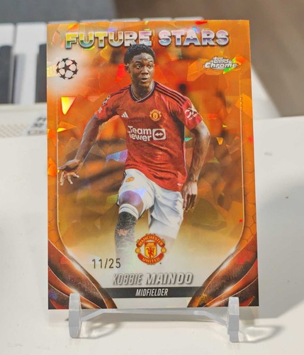 [TC05268] 2023-24 Topps UCC CHROME SAPPHIRE KOBBIE MAINOO ORANGE /25 Manchester United