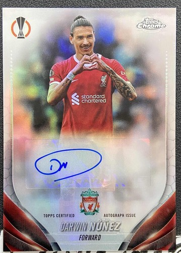 [TC05374] DARWIN NUNEZ 2024 TOPPS CHROME UEFA AUTO LIVERPOOL