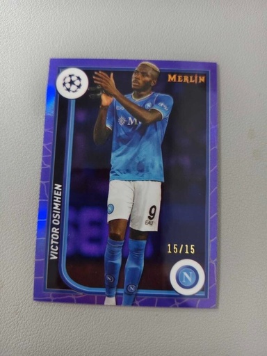 [TC05566] 2023-24 TOPPS MERLIN CHROME NAPOLI VICTOR OSIMHEN Purple 15/15