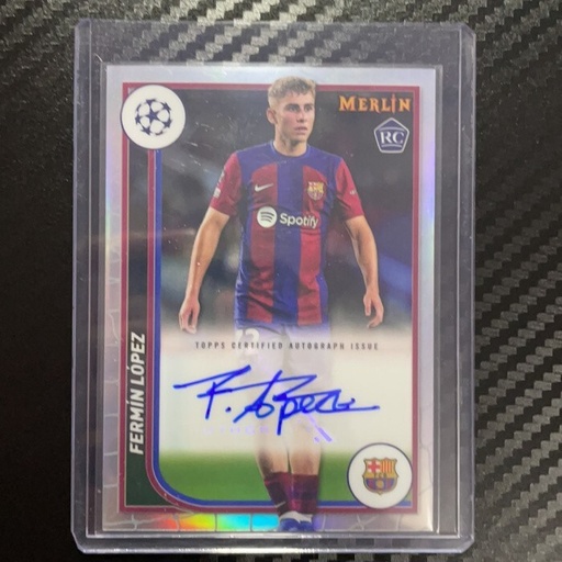[TC05569] 2023-24 Topps Merlin UEFA FC BARCELONA FERMIN LOPEZ Auto
