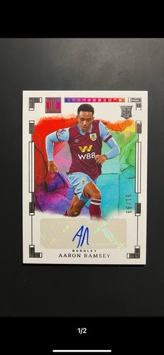 [TC05732] 2023-24 PANINI EPL IMPECCABLE SOCCER BURNLEY AARON RAMSEY RC ROOKIE AUTO /99