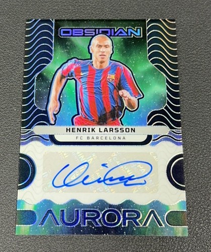 [TC05731] 2023-24 Panini Obsidian Soccer BARCELONA HENRIK LARSSON /199 Auto