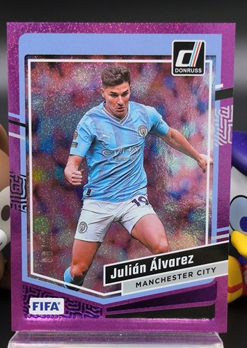 [TC04167] 2023-24 PANINI DONRUSS SOCCER MANCHESTER CITY JULIAN ALVAREZ PURPLE /25