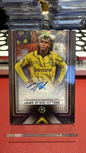 [TC04997] 2023-24 Topps Museum UEFA  Jamie Bynoe-Gittens AUTO /99 Dortmund