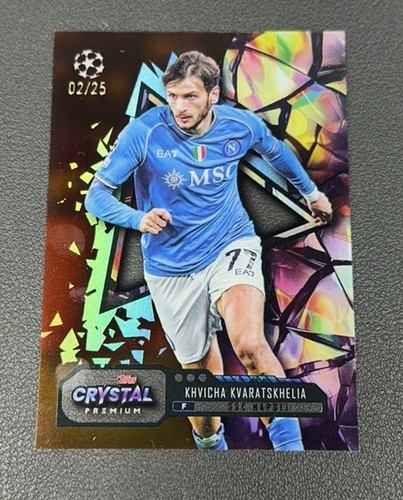 [TC05817] 2023-24 Topps Crystal UEFA NAPOLI KHVICHA kvaratskhelia K77 Orange /25