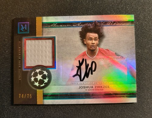 [TC05244] 2020-21 Topps Museum UEFA JOSHUA ZIRKZEE Relic Auto /75 Bayern Manchester United