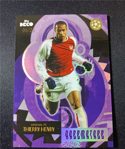 [TC06043] 2024-25 Topps Deco UEFA ARSENAL THIERRY HENRY SSP /25